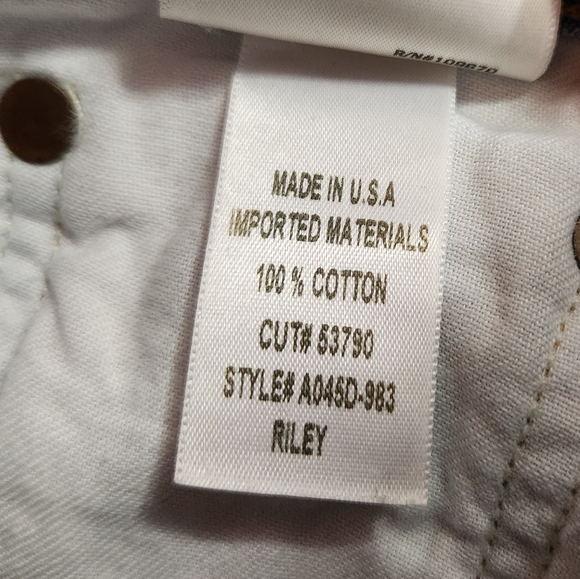 Agolde Riley Crop Jeans High Rise Light Wash Distressed Knees Size 26 Women's - Picture 9 of 10